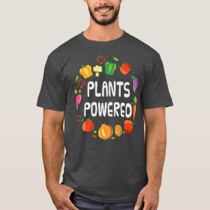 T-shirt Plante Powered Vegan Tee Plante Basé végétarien Ho