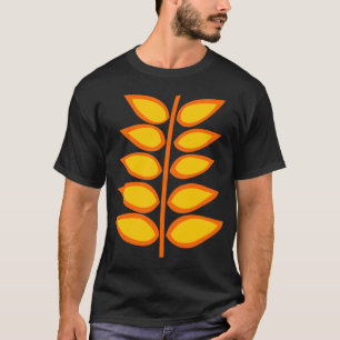 T-shirt Plante rétro - Ambre et orange