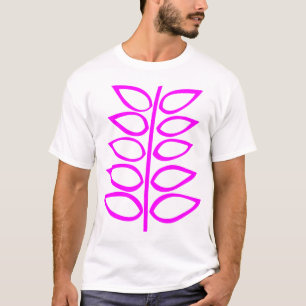 T-shirt Plante rétro - Magenta