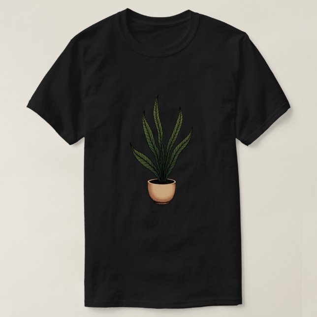T-shirt Plante serpent de ligne (Design devant)