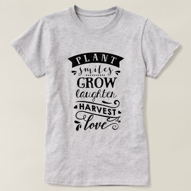 T-shirt Plante sourit (Design devant)