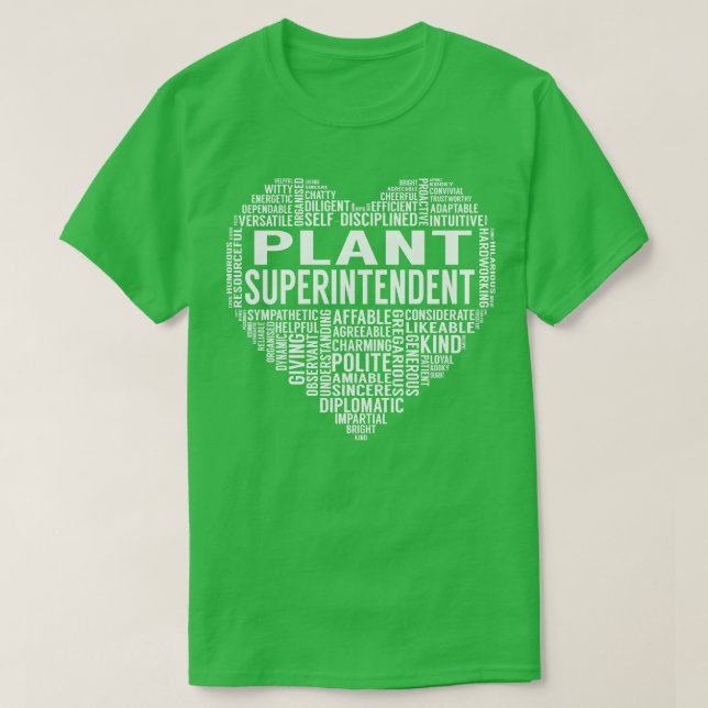 T-shirt Plante surintendant Heart (Design devant)