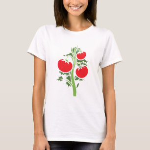 T-shirt Plante Tomate Énorme Fruits Légumes Rouge