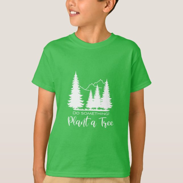 T-shirt Plante un arbre, sauvez notre Cool forestier - T-s (Devant)
