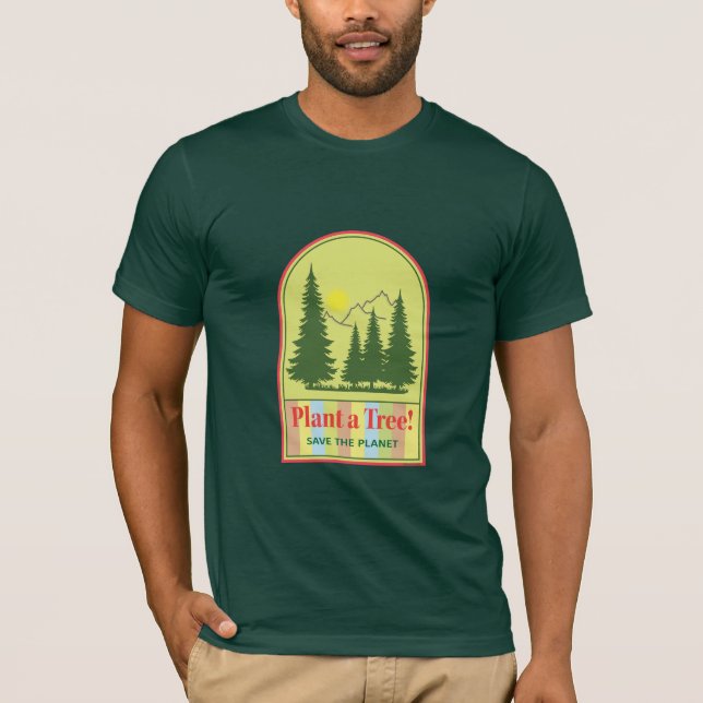T-shirt Plante un arbre, Save Planet Cool Jour des terres (Devant)