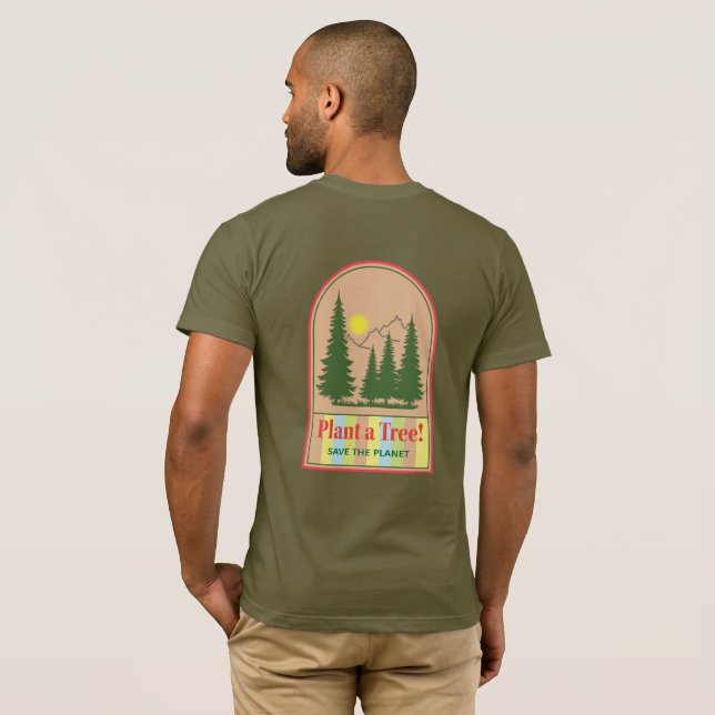 T-shirt Plante un arbre, Save Planet, Débardeur Cool (Dos entier)
