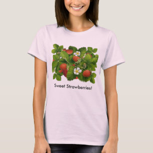 T-shirt Plante vintage aux fraises