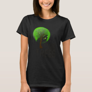 T-shirt Plante vintage Plus d'arbres Sauvez notre changeme