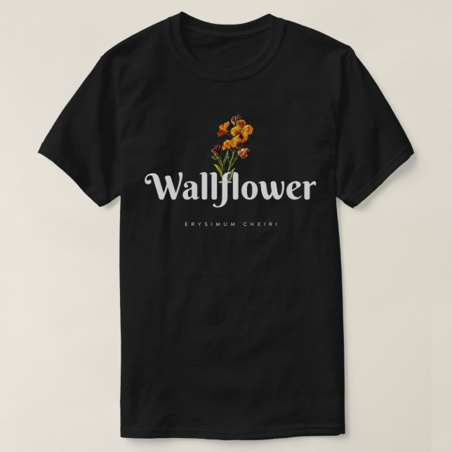 T-shirt plante vintage Wallflower (Design devant)