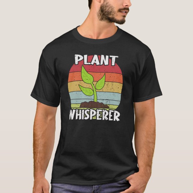 T-shirt Plante Whisperer de Funny Retro Gardner (Devant)