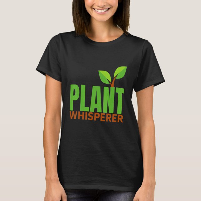 T-shirt Plante Whisperer Plante actif (Devant)