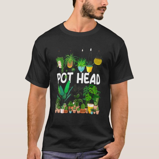 T-shirt Planter Pot Head Plantes Flower Outdoor Plan (Devant)