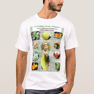 T-shirt Plantes comestibles sauvages par "Wildman" Steve