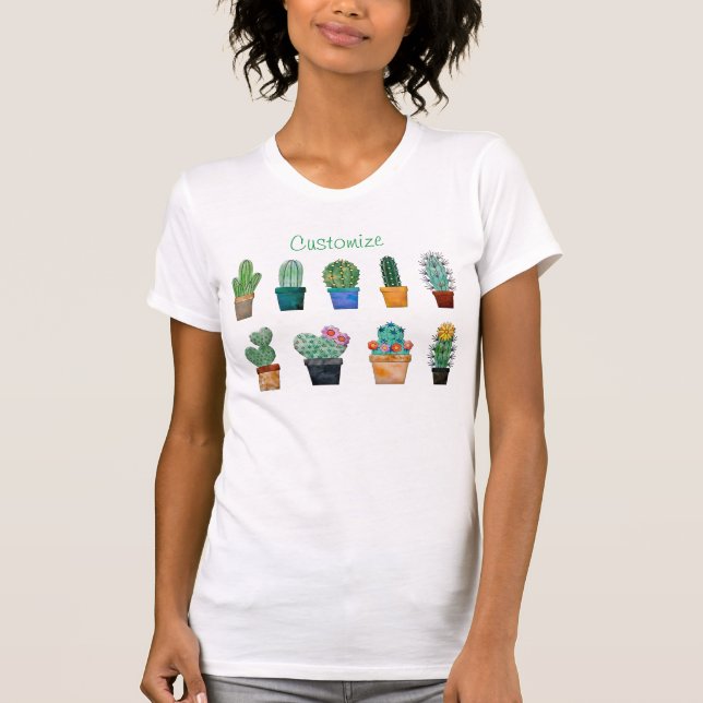 T-shirt Plantes de Cactus assortés Thunder_Cove (Devant)