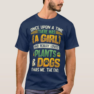 T-shirt Plantes Et Chiens Amoureux des chiens Plante Dame