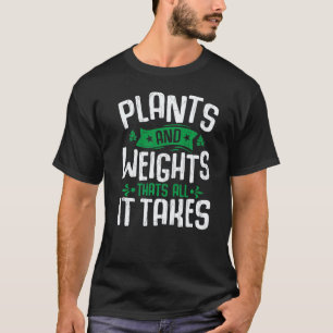 T-shirt Plantes Et Poids Végétarien Végétalien Légumes Gr