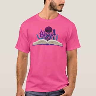 T-shirt Plantes Fleurs Grandissant À Partir De Livres Stic