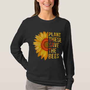 T-shirt Plantes Ils Sauvent Les Abeilles Tournesol Gardene