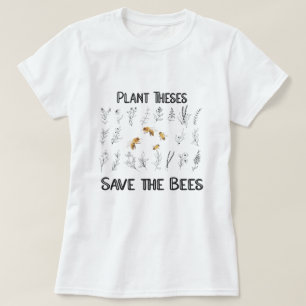 T-shirt Plantes qui sauvent les abeilles - Abekeeper Natur