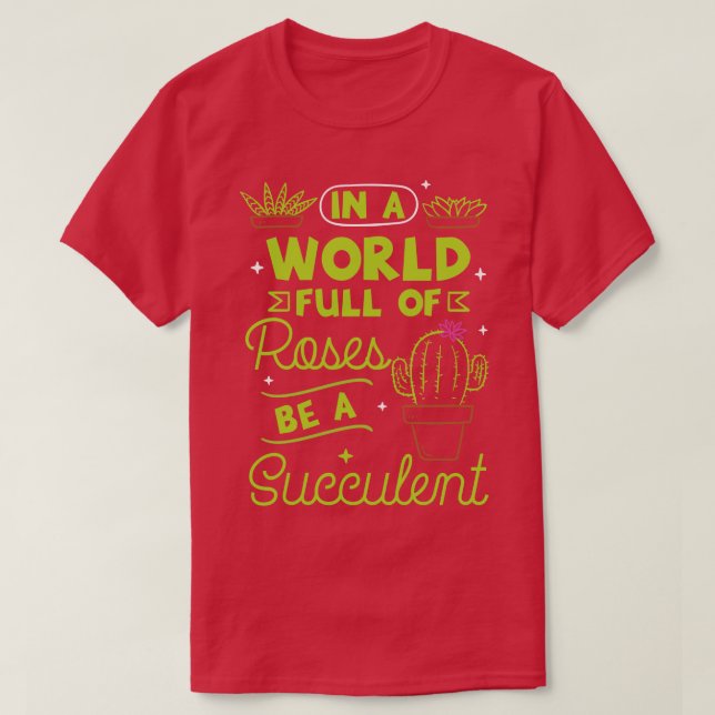 T-shirt Plantes succulents 1 (Design devant)