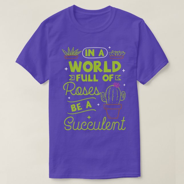 T-shirt Plantes succulents 1 (Design devant)