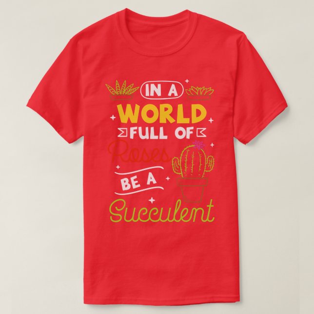 T-shirt Plantes succulents 2 (Design devant)