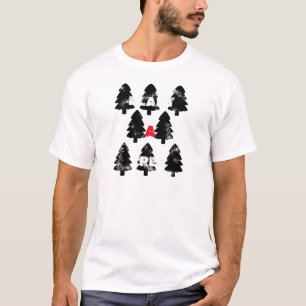 T-shirt Plantez un motif d'arbre