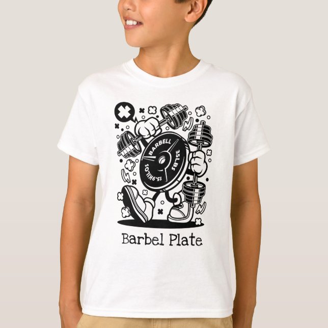 T-shirt Plaque de barbeau (Devant)
