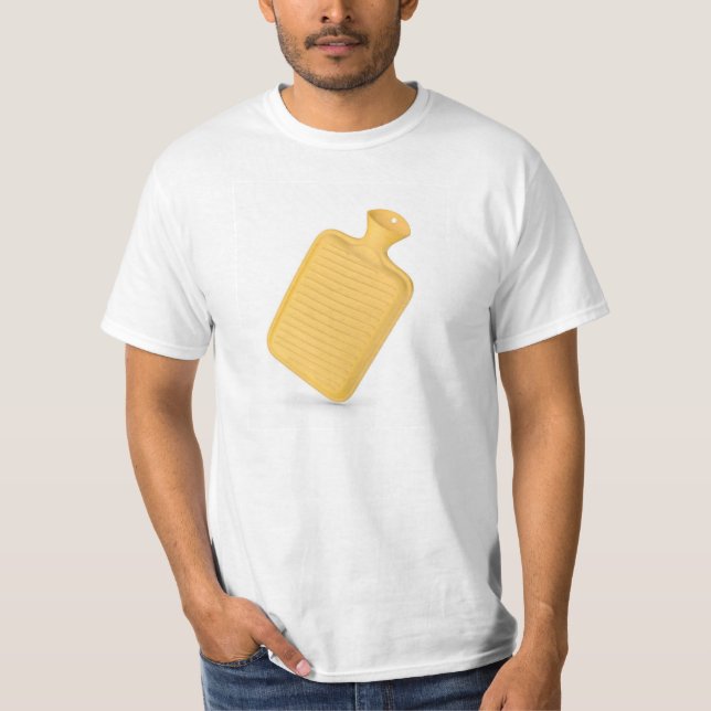 T-shirt Plaque de chauffage jaune avec eau chaude (Devant)