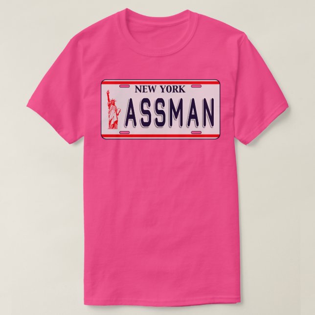 T-shirt Plaque de licence Assman (Design devant)