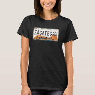 T-shirt Plaque de licence d'état de Zacatecas Mexique