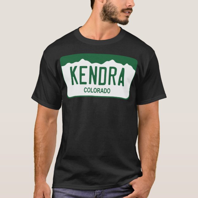 T-shirt Plaque de licence du Colorado - (Devant)