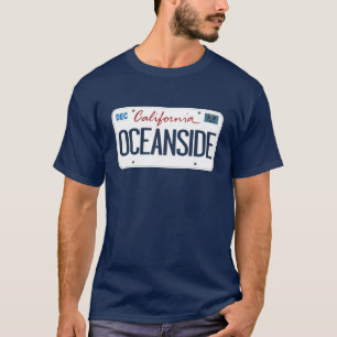 T-shirt Plaque de licence Oceanside California T Shirt