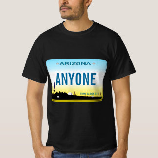 T-shirt Plaque de licence personnalisée Arizona
