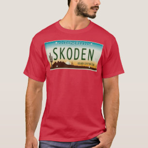 T-shirt Plaque de licence SKODEN ARIZONA