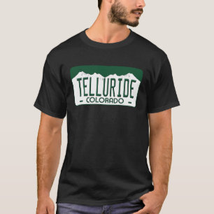 T-shirt Plaque de licence Telluride Colorado
