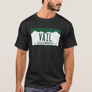 T-shirt Plaque de licence Vail Colorado