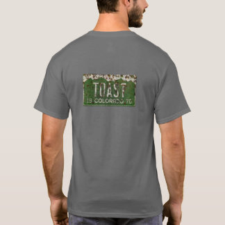 T-shirt Plaque de licence Vintage rouillée Colorado Automo
