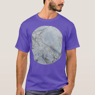 T-shirt Plaque de pierre grise avec stries