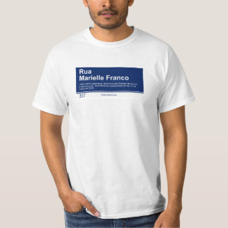 T-shirt Plaque de rue - Marielle Franco
