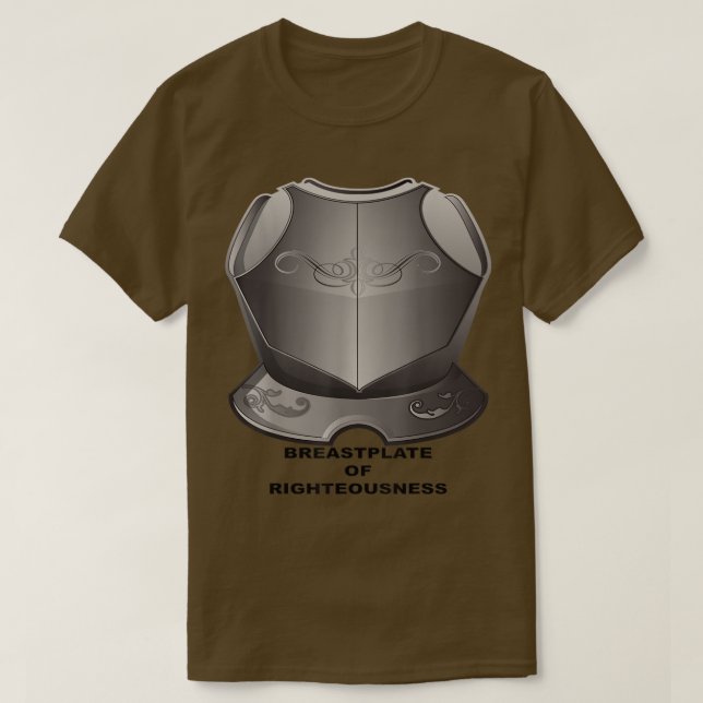 T-shirt Plaque de trésor de la droiture chrétienne (Design devant)