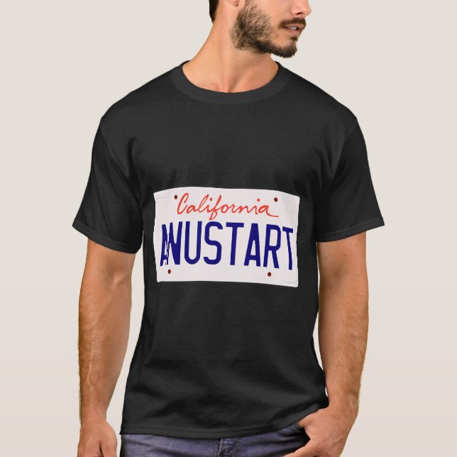 T-shirt Plaque d'immatriculation Anustart A New Start de T (Devant)