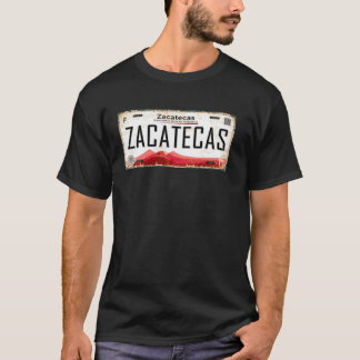 T-shirt Plaque d'immatriculation de Zacatecas Mexique