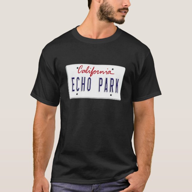 T-shirt Plaque d'immatriculation Echo Park Los Angeles LA  (Devant)