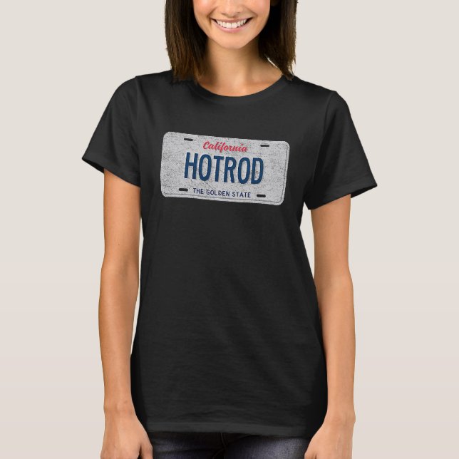 T-shirt Plaque d'immatriculation fantaisie de l'État de Ca (Devant)