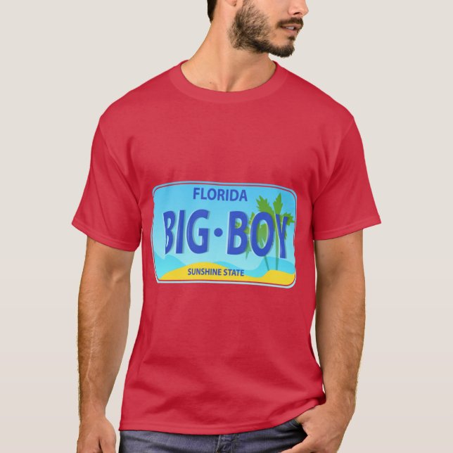 T-shirt Plaque d'immatriculation Floride surdimensionnée (Devant)