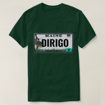 Plaque minéralogique de "Dirigo" Maine