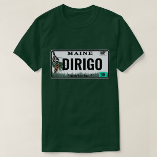T-shirt Plaque minéralogique de "Dirigo" Maine