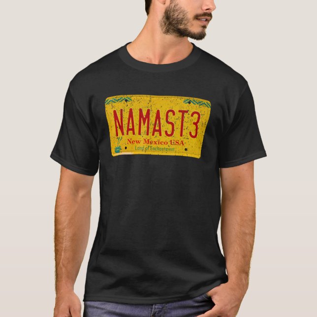 T-shirt Plaque Namast3 vintage (Devant)