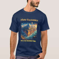 Plaque Tectonique Marine Tee bleu
